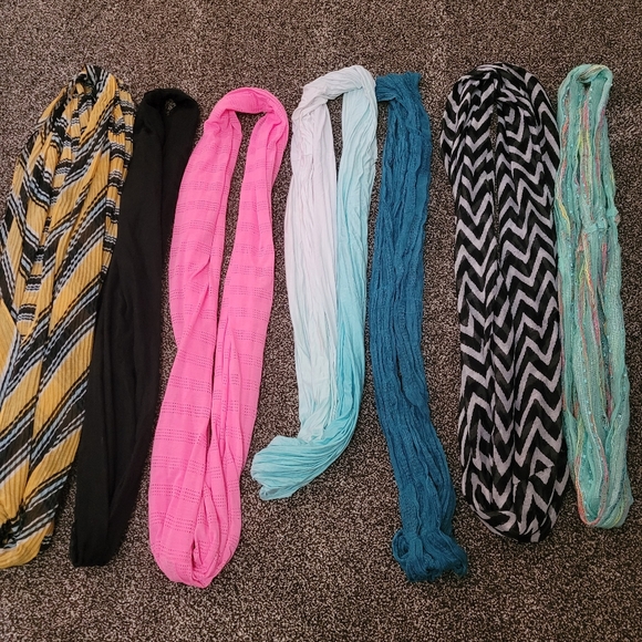 7 infinity scarfs lot - Picture 1 of 8